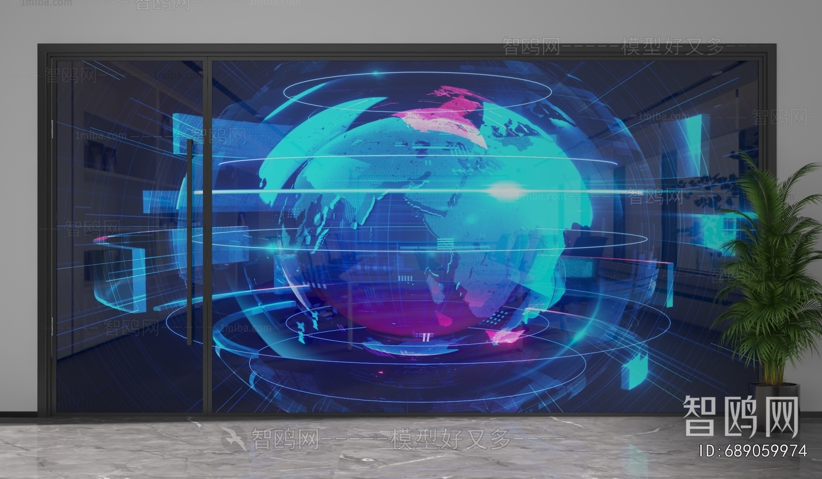 Modern Glass Screen Partition