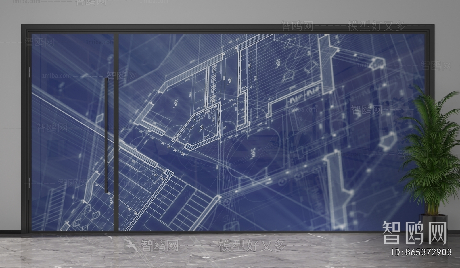 Modern Glass Screen Partition