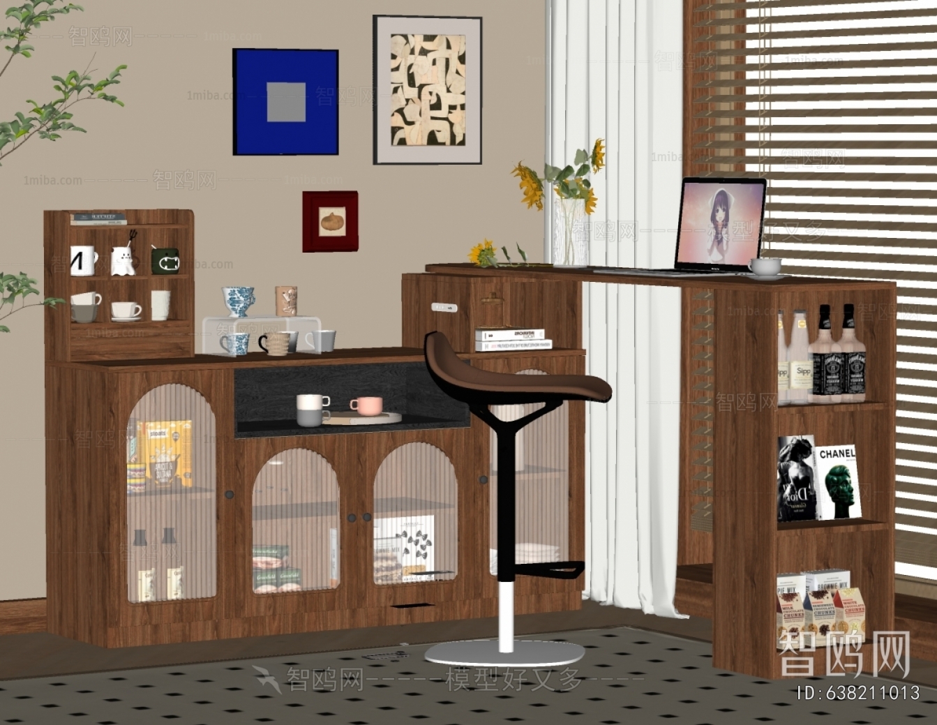 French Style Counter Bar