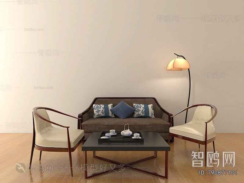 New Chinese Style Sofa Combination