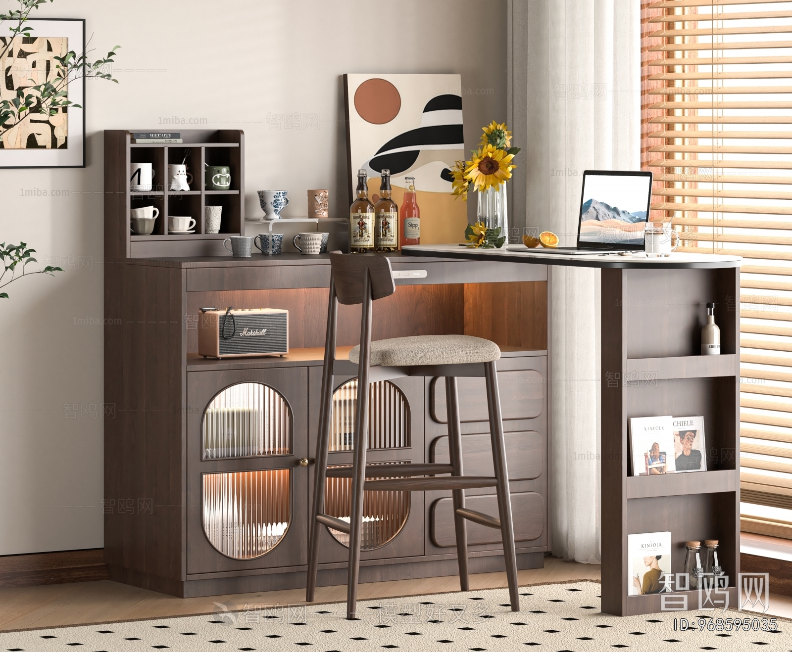 French Style Counter Bar