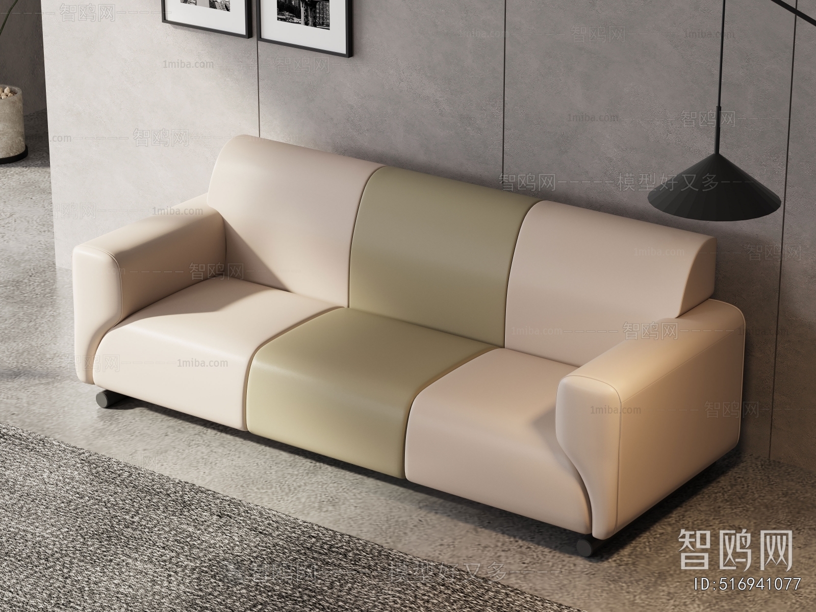 Modern Three-seat Sofa