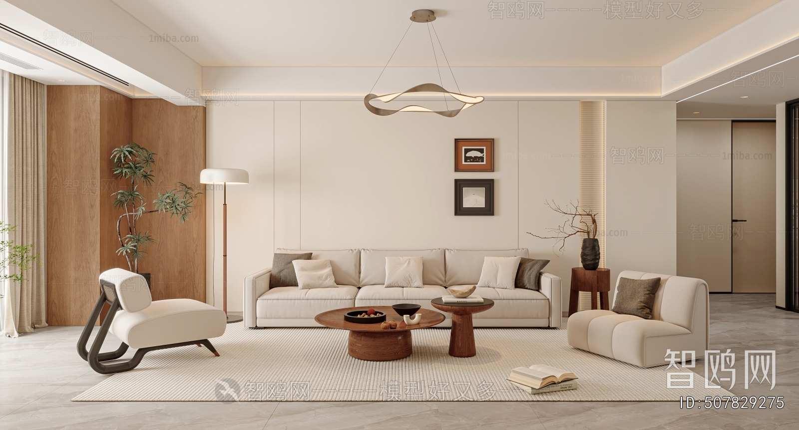 Wabi-sabi Style A Living Room