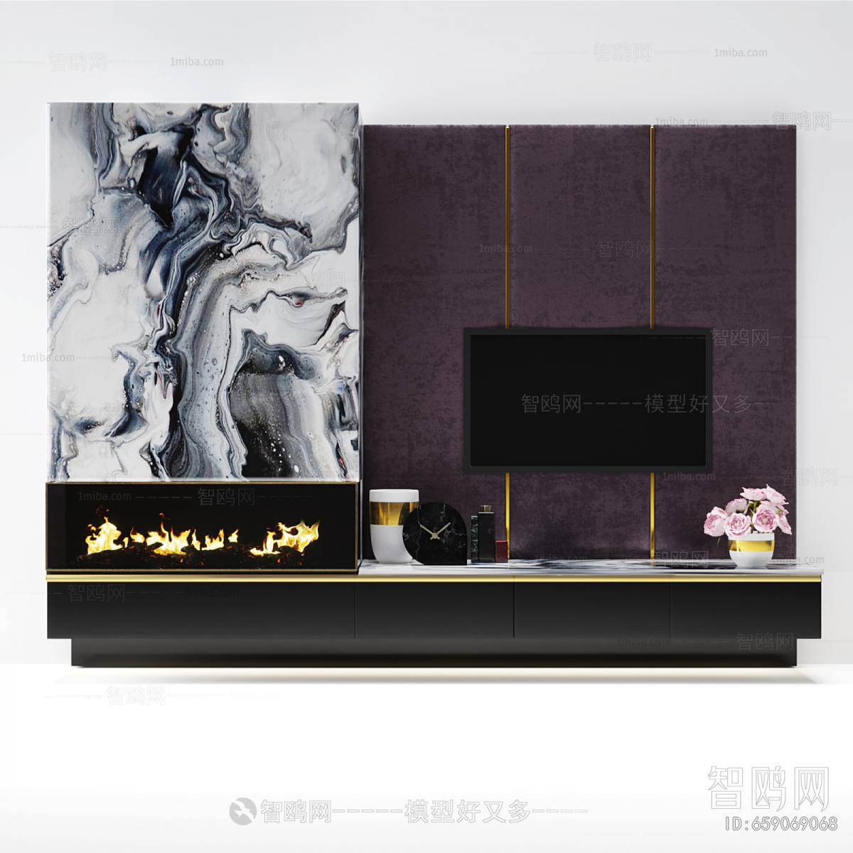 Modern Electronic Fireplace