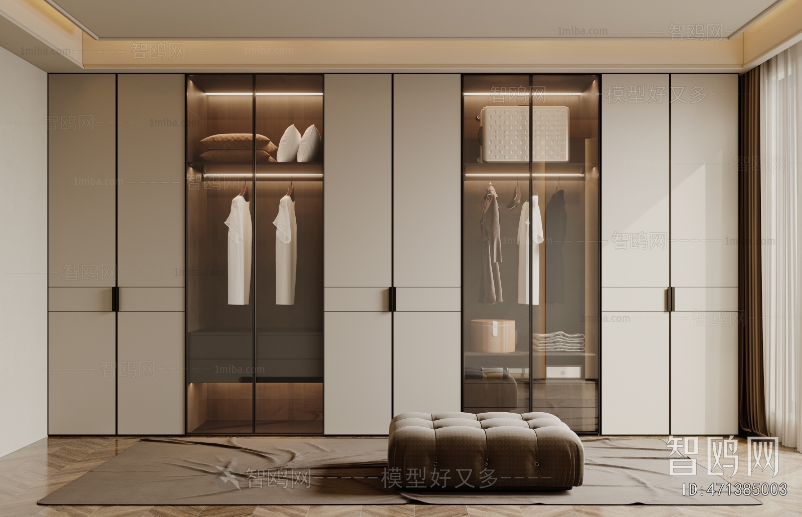 Modern Clothes Storage Area