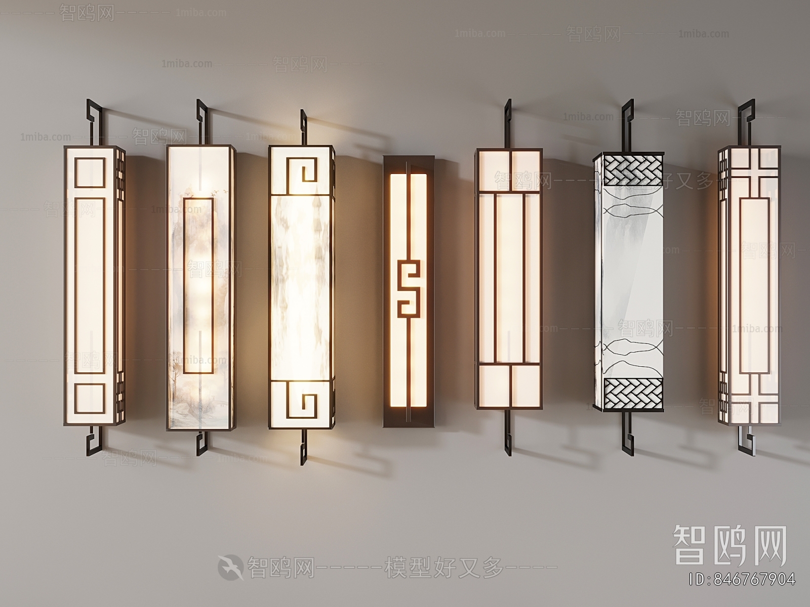 New Chinese Style Wall Lamp