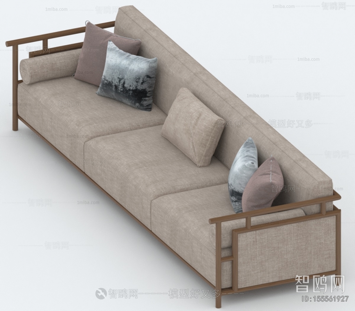 New Chinese Style Multi Person Sofa