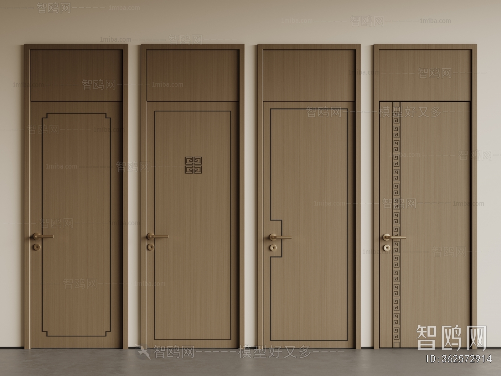 New Chinese Style Single Door