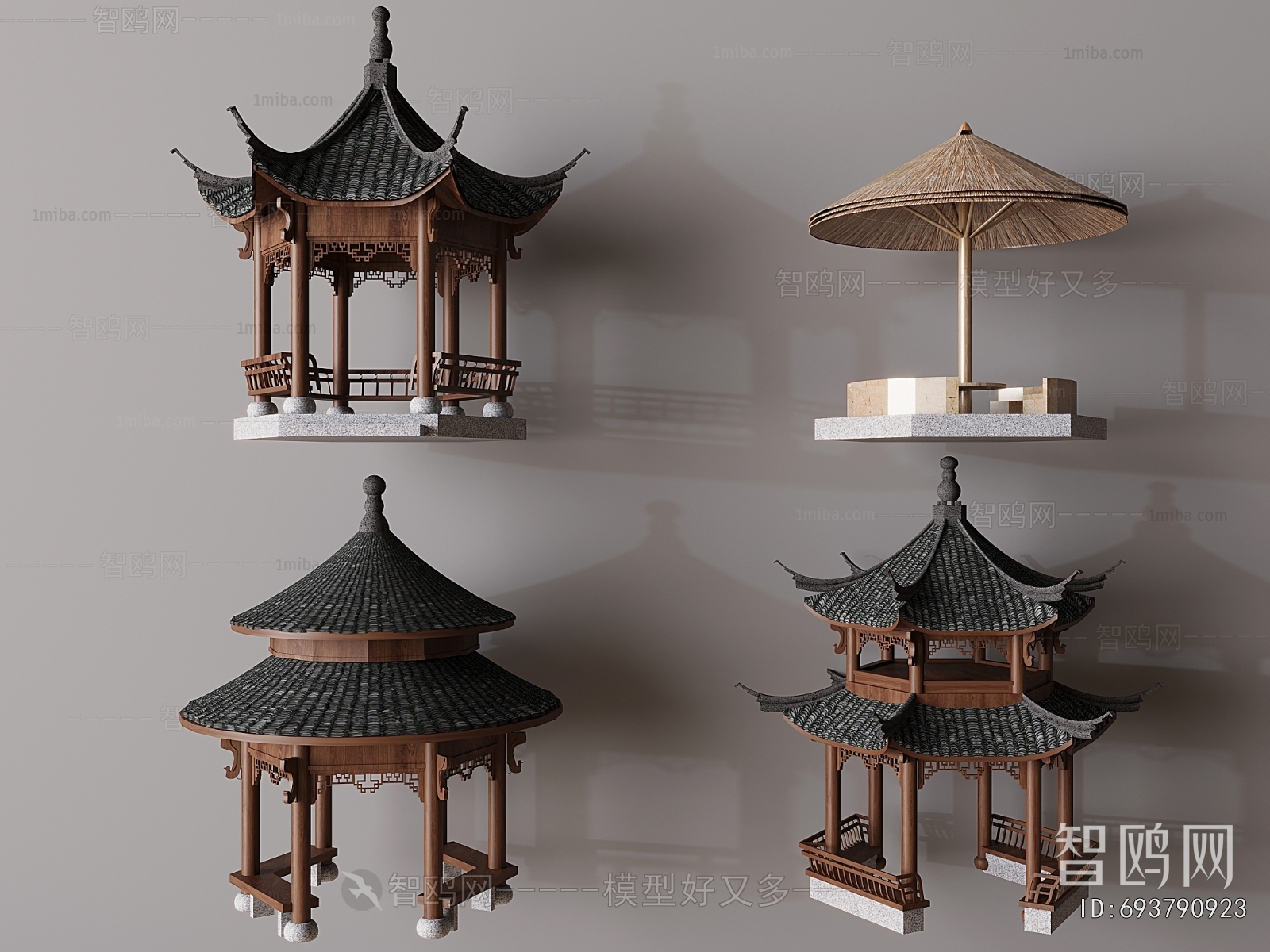 Chinese Style Ancient Architectural Buildings