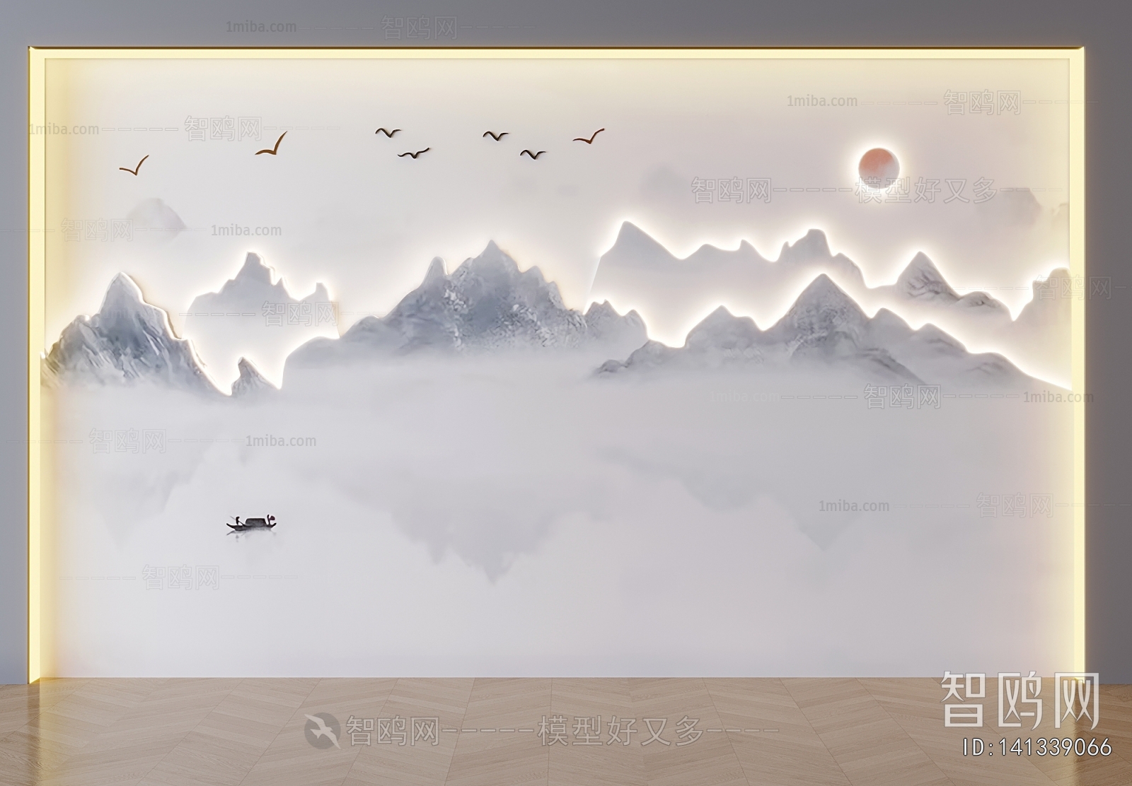 New Chinese Style TV Wall