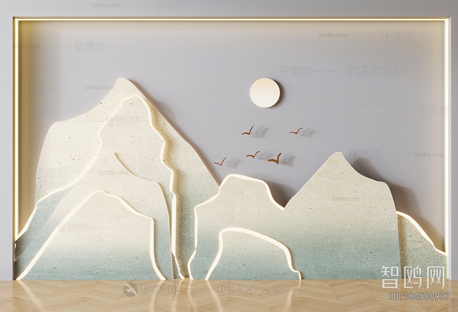 New Chinese Style TV Wall