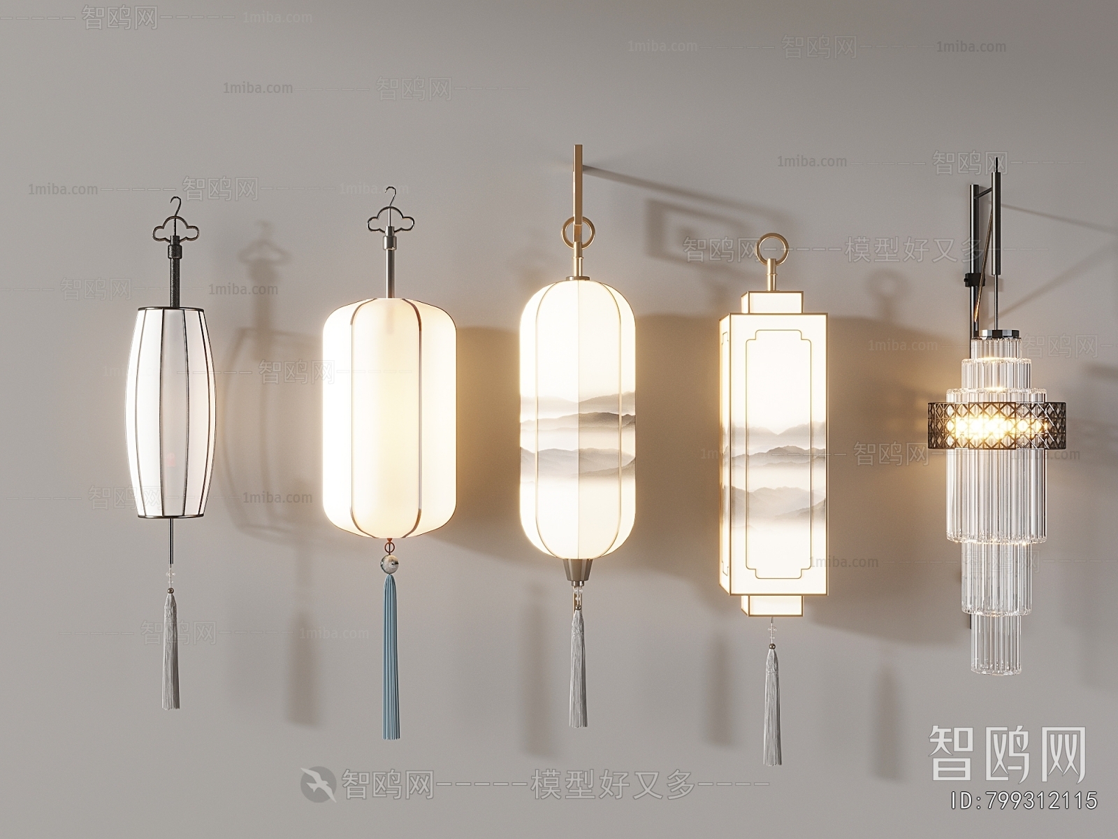 New Chinese Style Wall Lamp