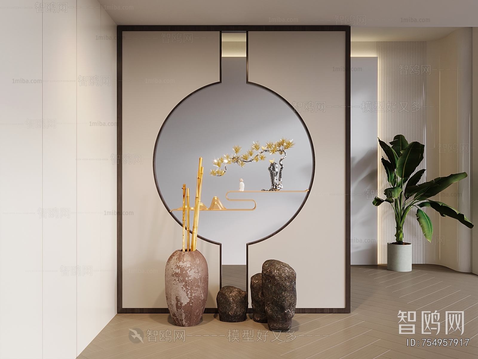 New Chinese Style Hallway