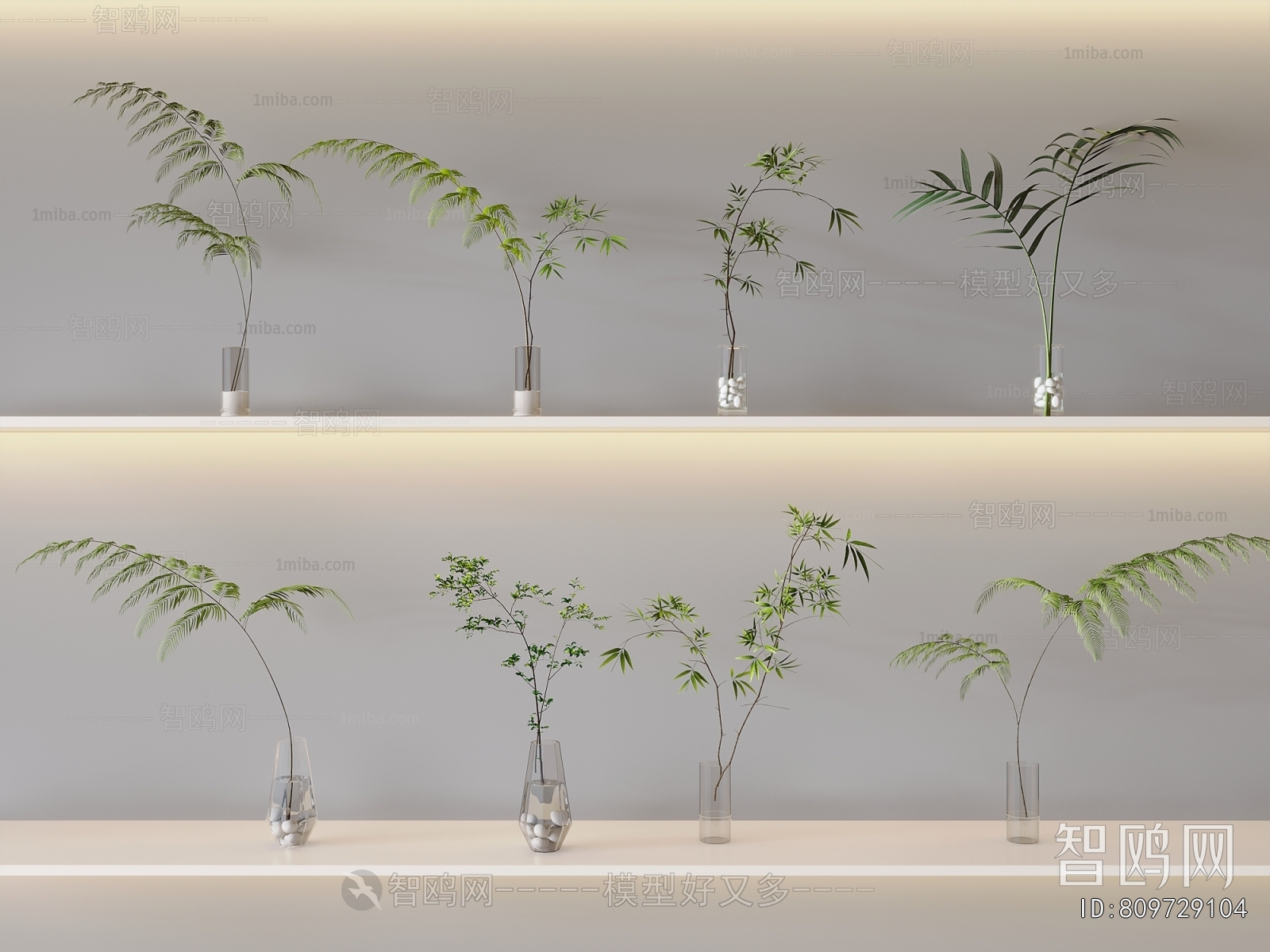 Modern Aquatic Green Plant