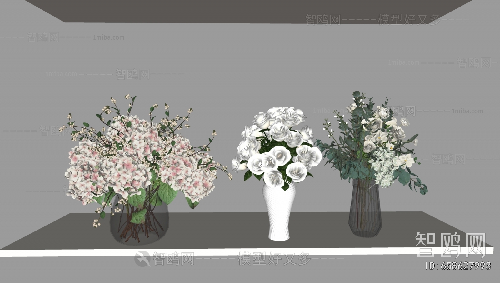 现代花瓶花艺组合