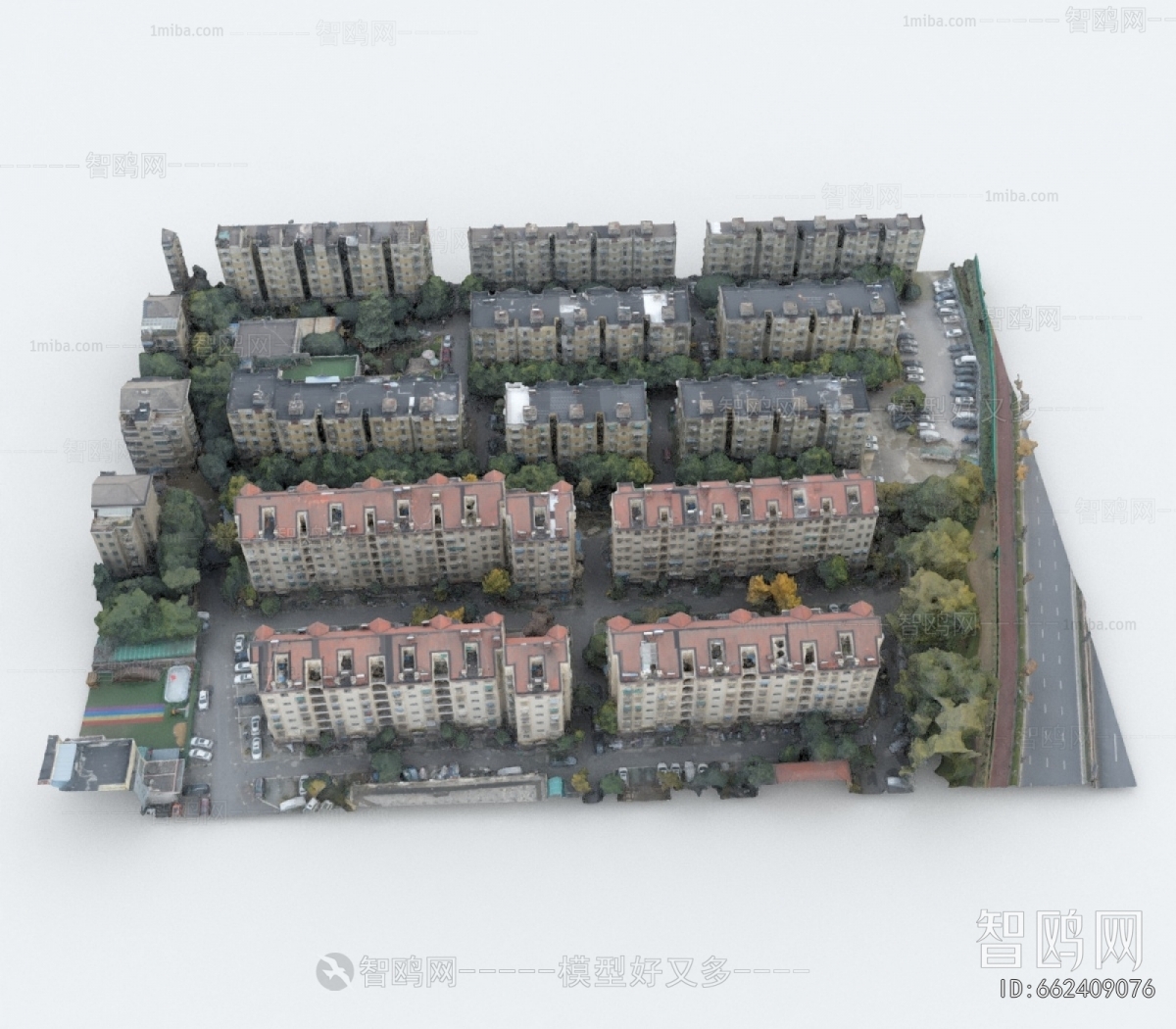 Modern Architectural Bird's-eye View Planning