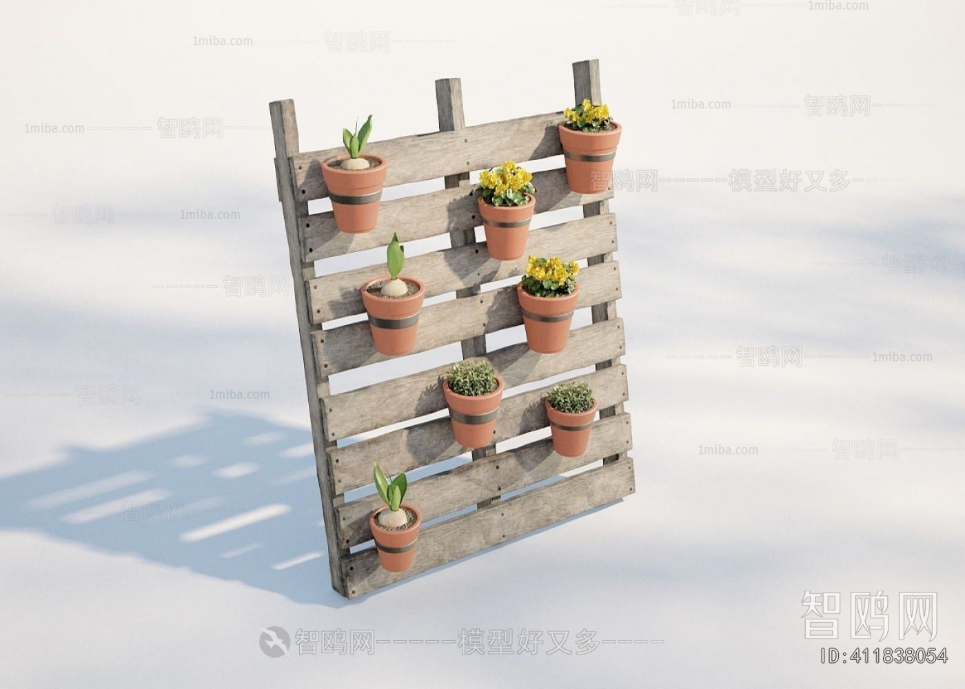 Modern Potted Green Plant