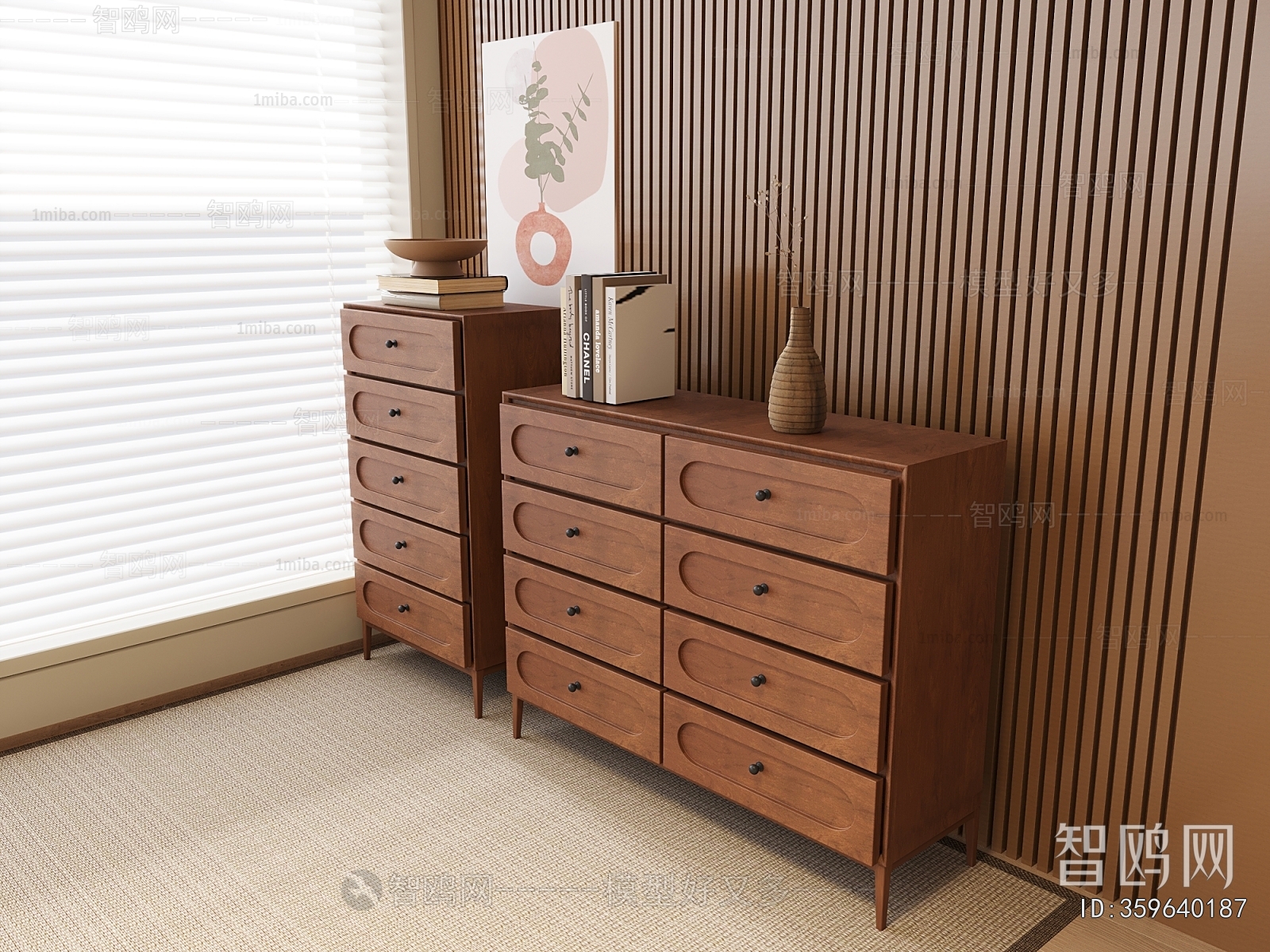 New Chinese Style Side Cabinet