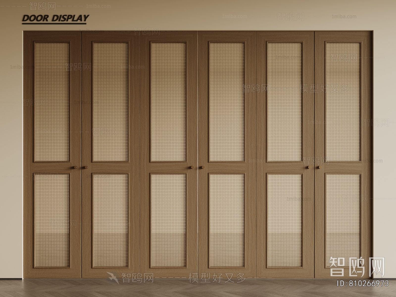 Wabi-sabi Style Double Door