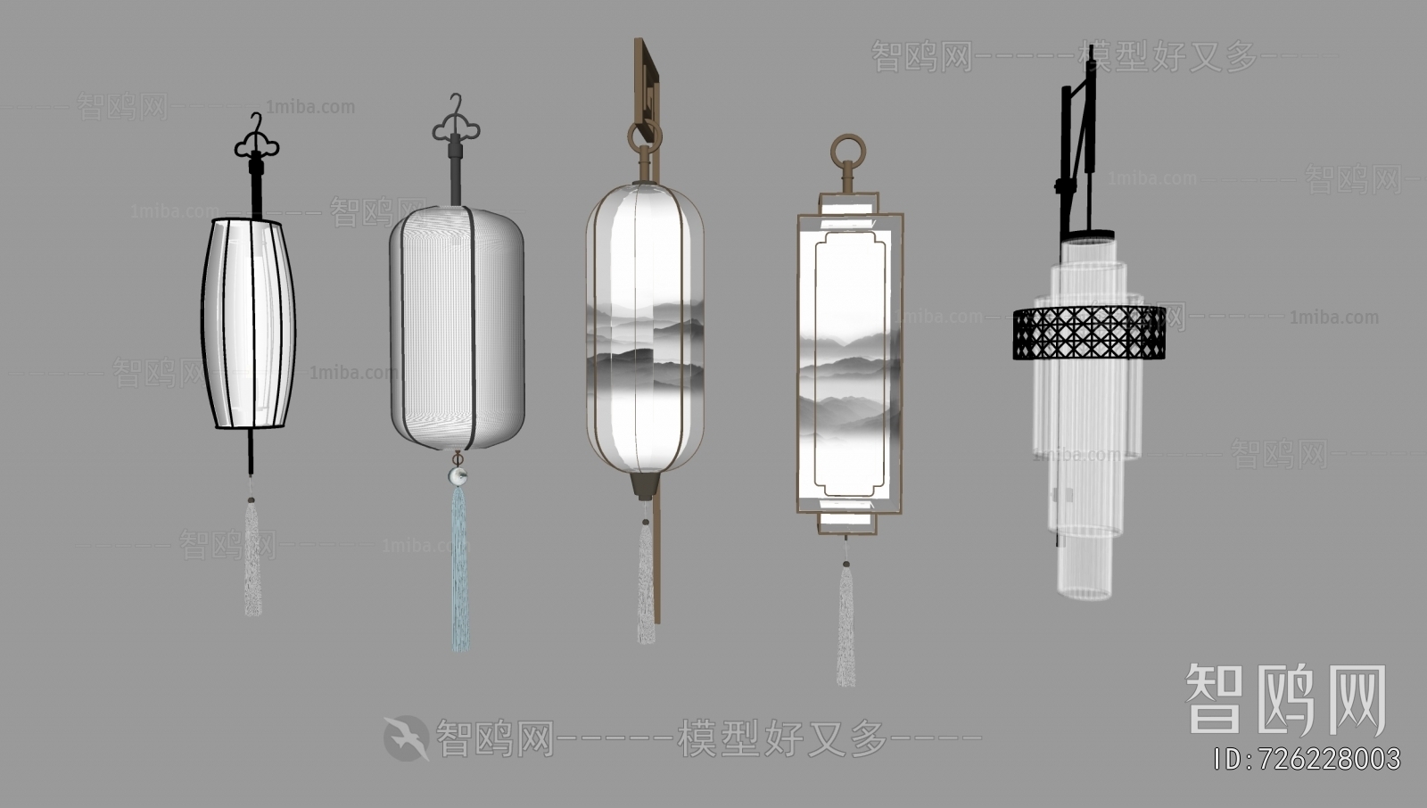New Chinese Style Wall Lamp