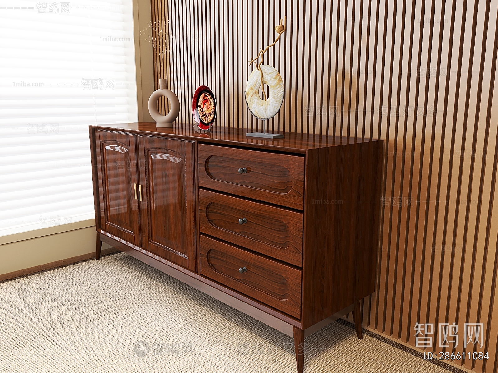 New Chinese Style Side Cabinet
