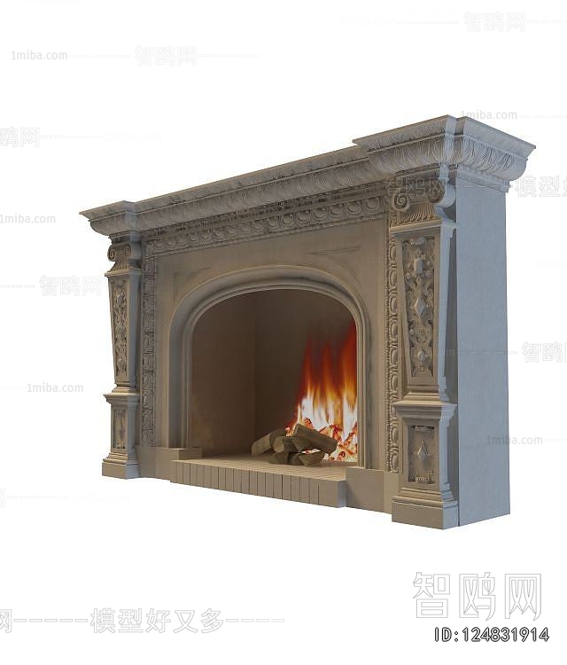 European Style Fireplace