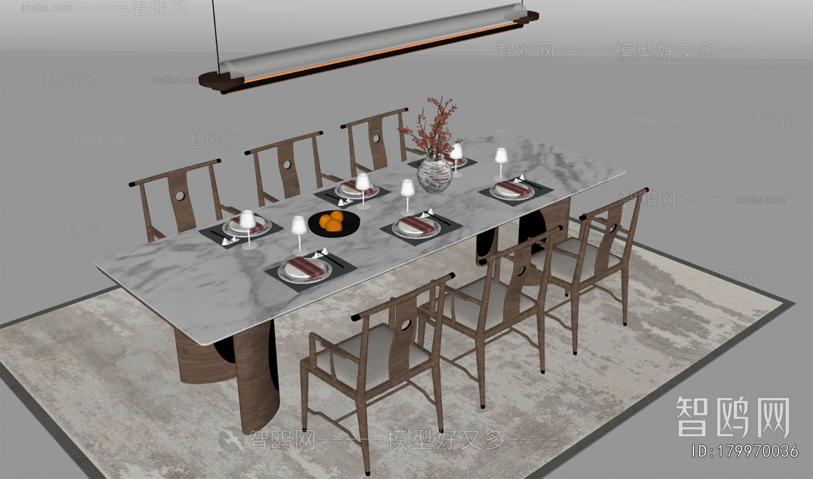 New Chinese Style Dining Table And Chairs