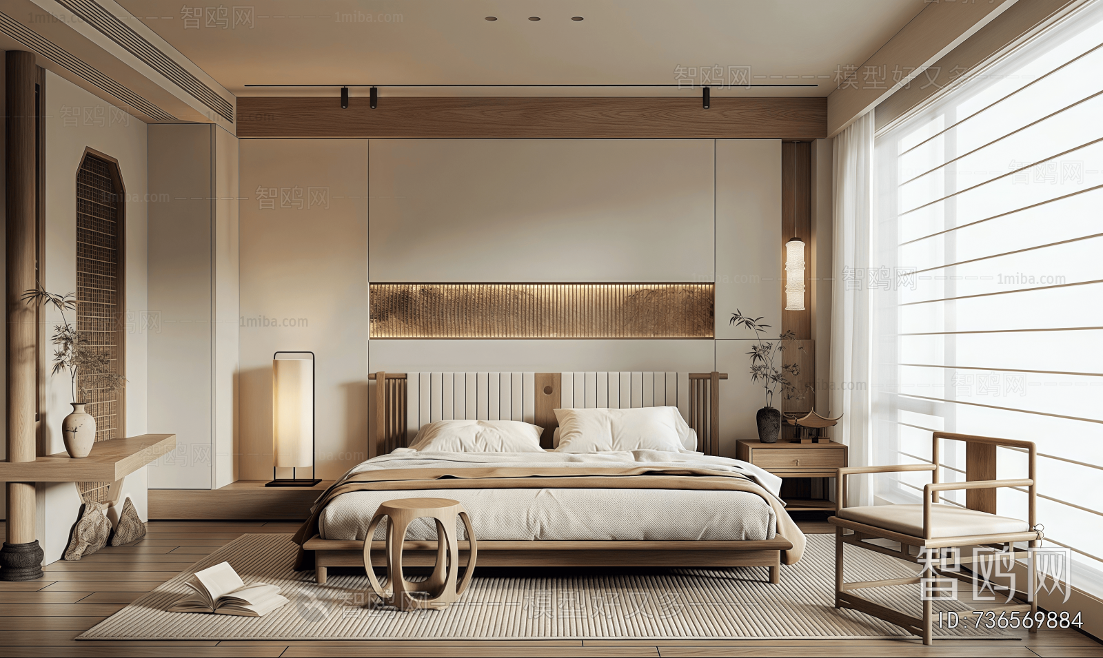 New Chinese Style Bedroom