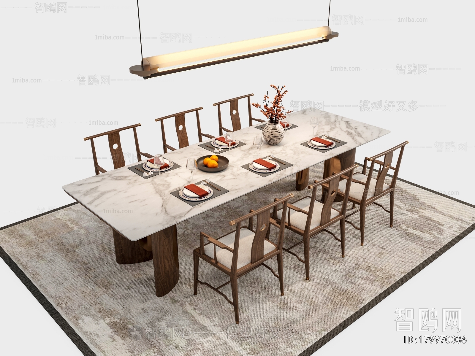 New Chinese Style Dining Table And Chairs