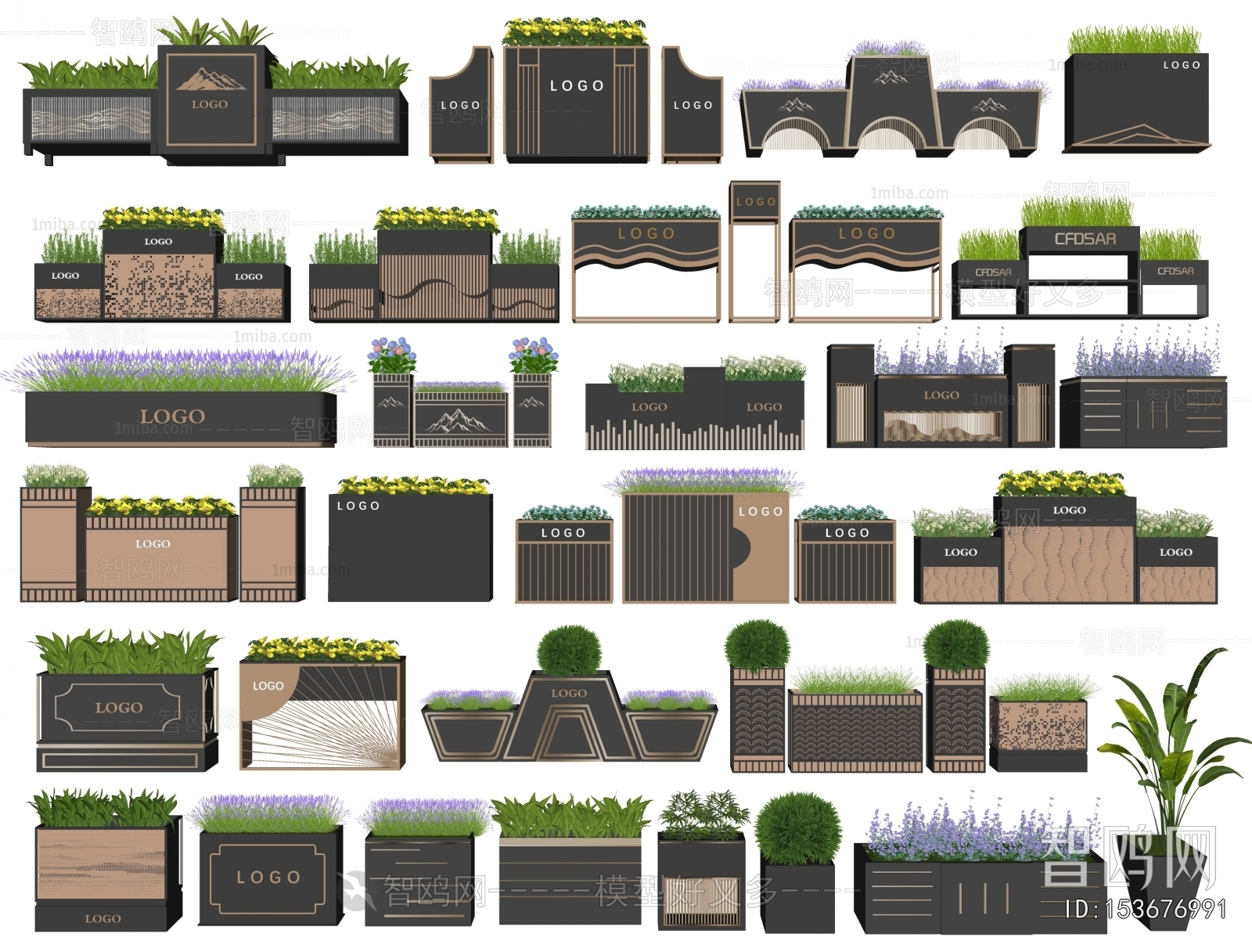 Modern Flower Bed, Flower Bowl, Flower Box
