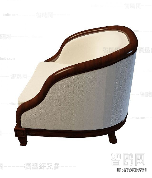 Simple European Style Single Sofa