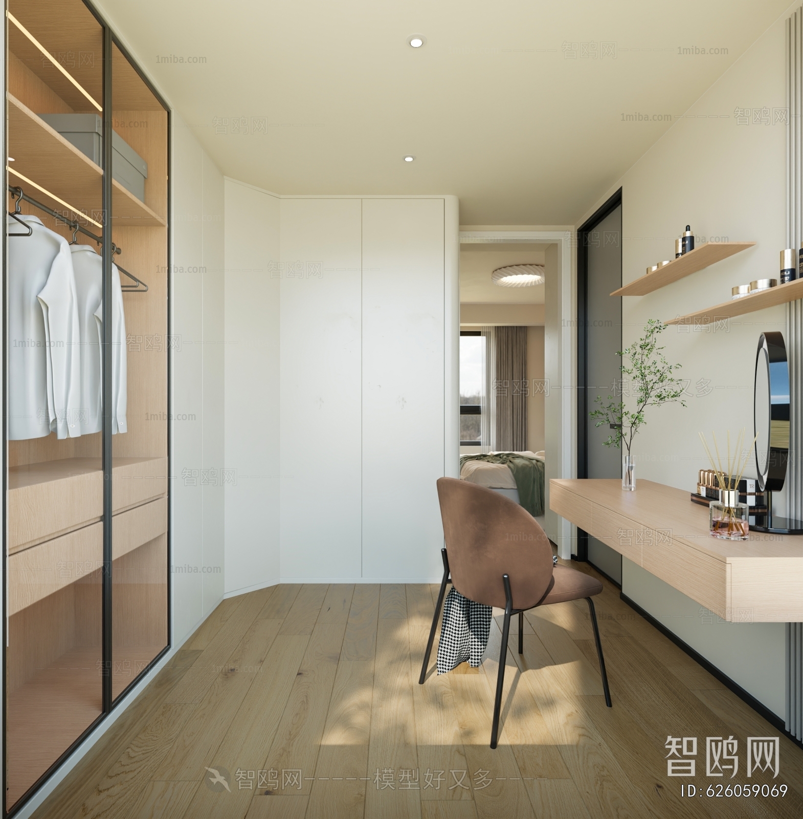 Modern Clothes Storage Area