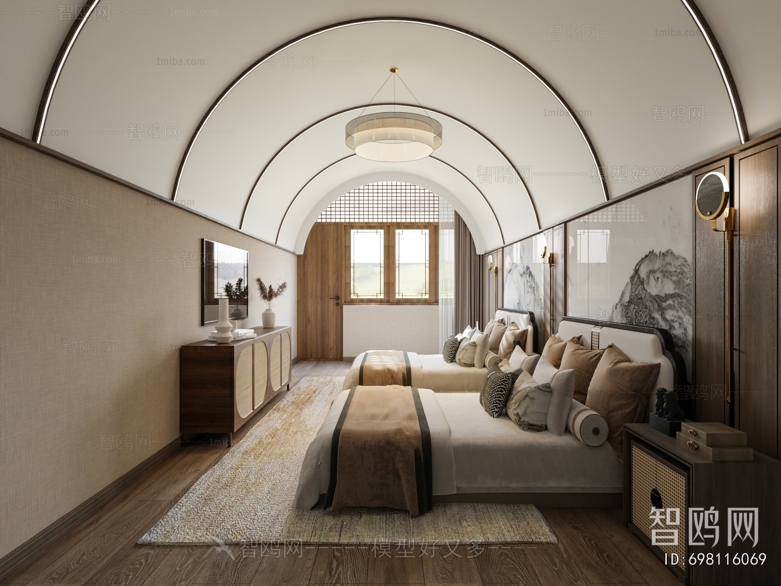 New Chinese Style Residential Hostel