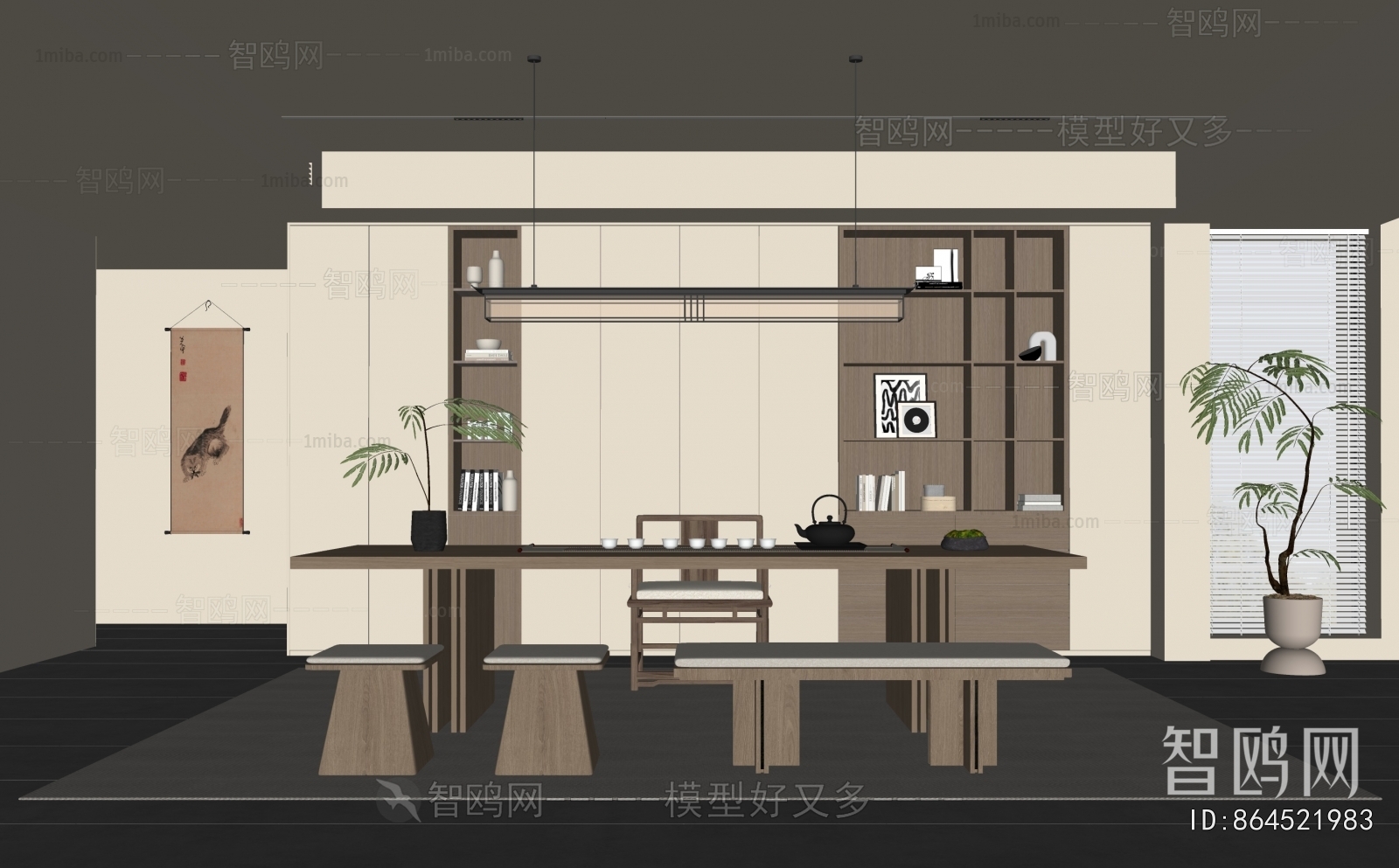 新中式宋式风茶室