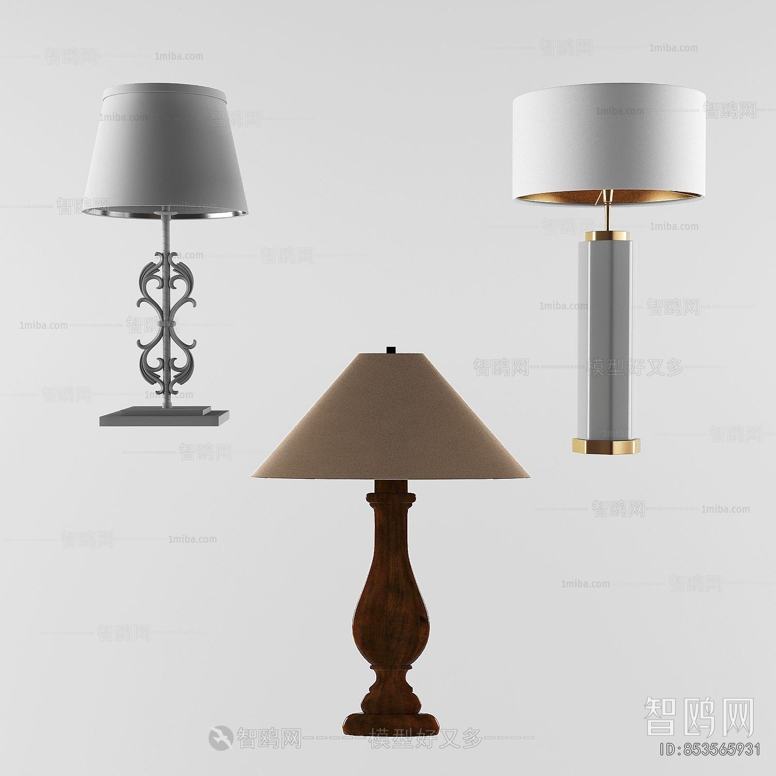 Simple European Style Table Lamp