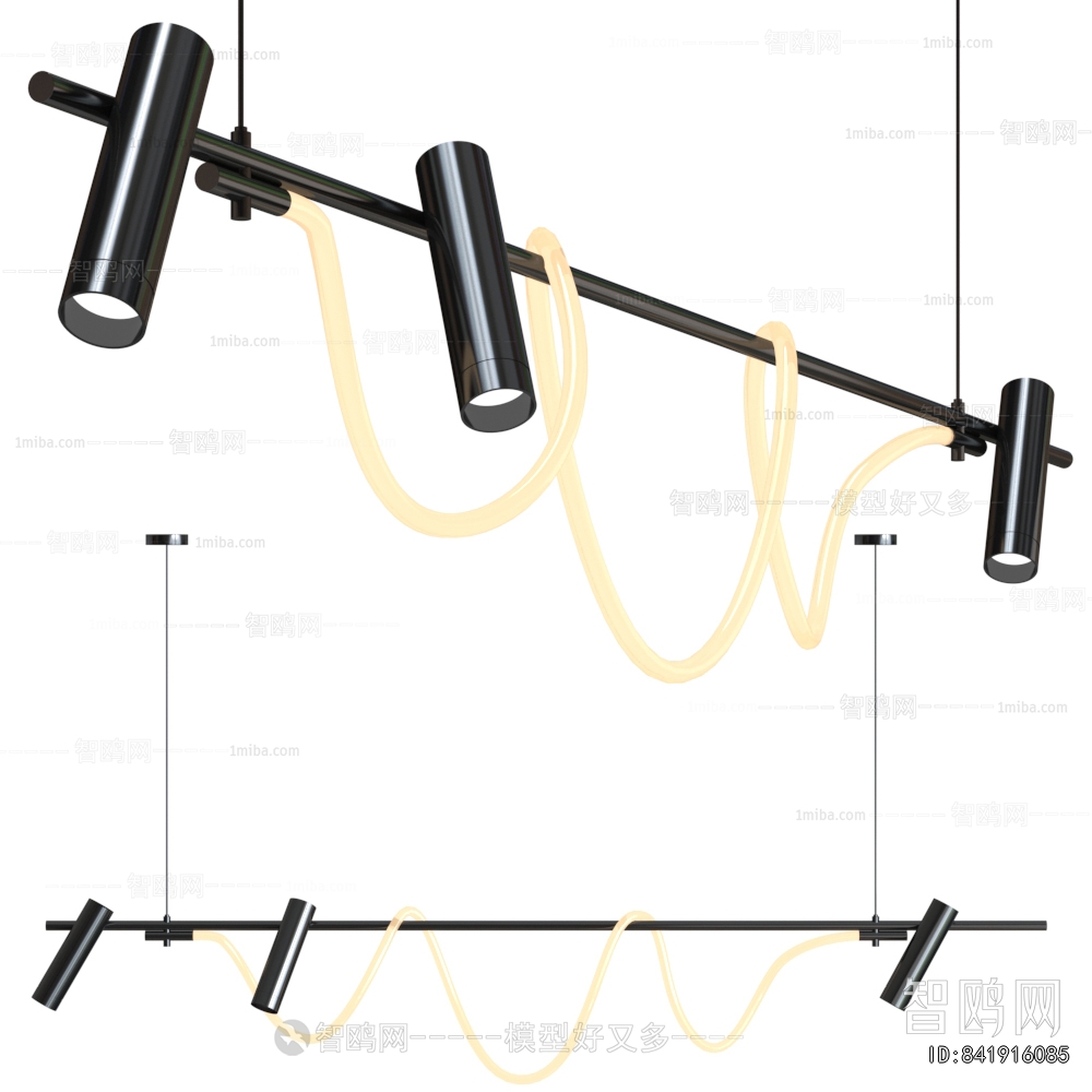 Modern Long Chandelier