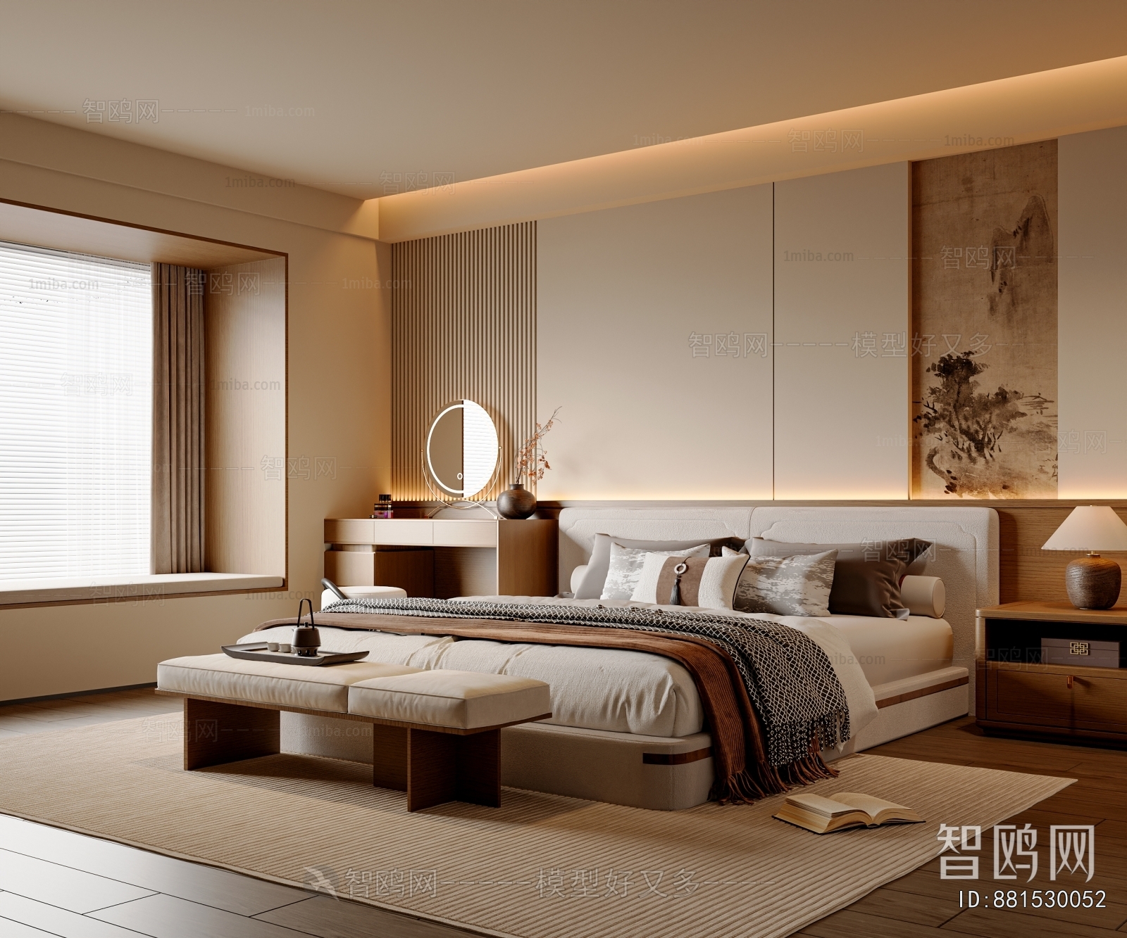 New Chinese Style Bedroom