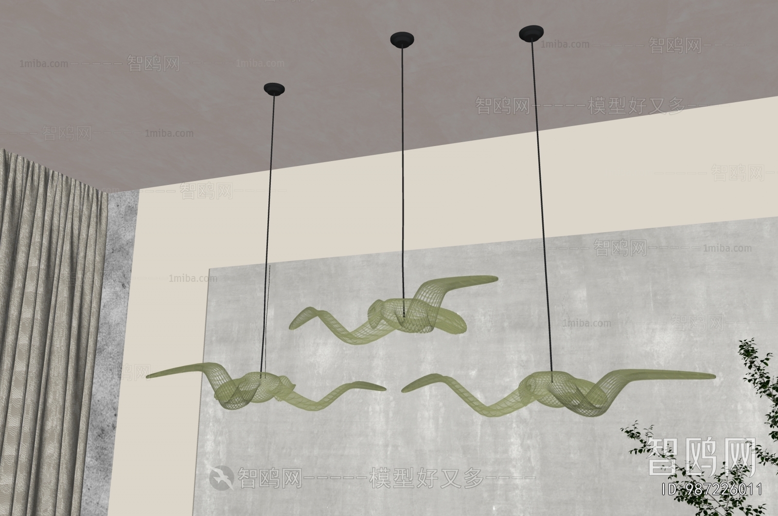 Modern Long Chandelier