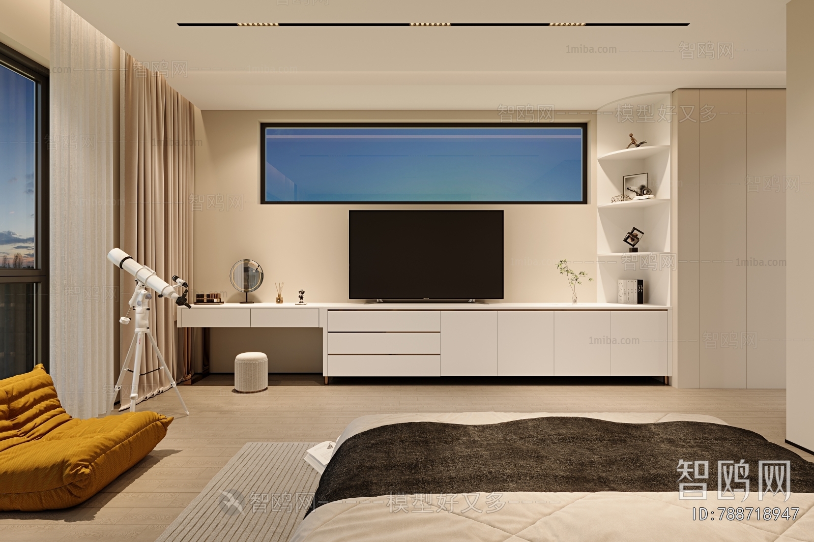 Modern Boy's Room And Son's Room