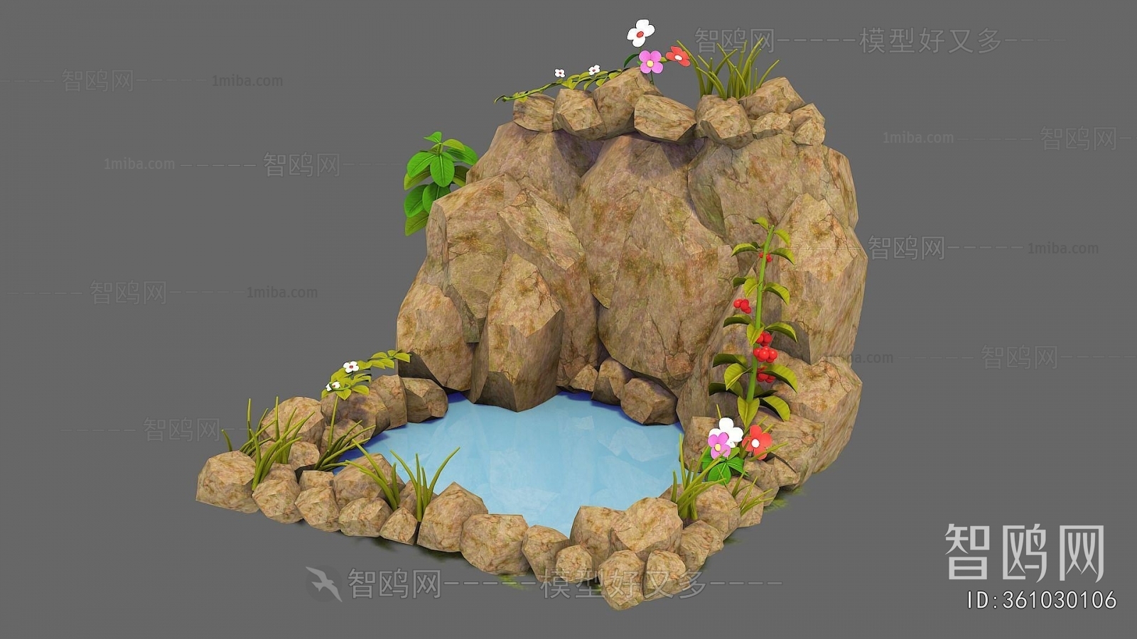 Modern Rockery Waterscape