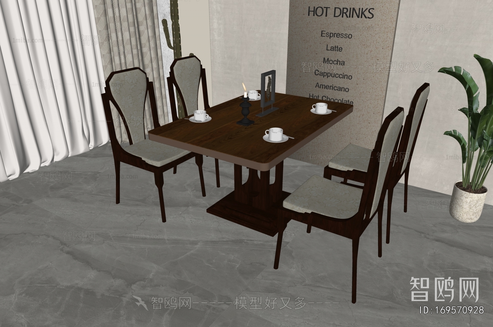 American Style Dining Table And Chairs