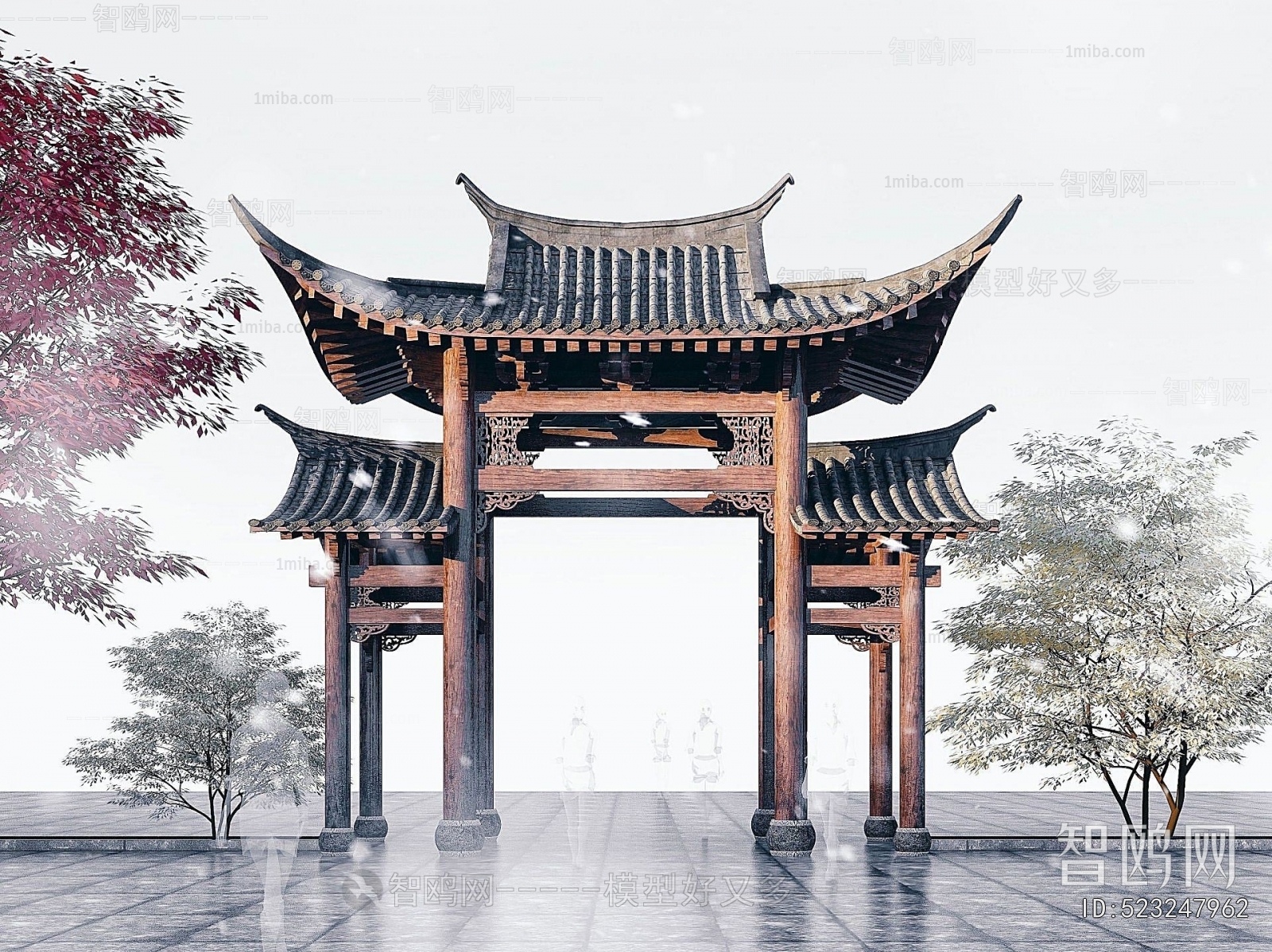 Chinese Style Ancient Architectural Buildings
