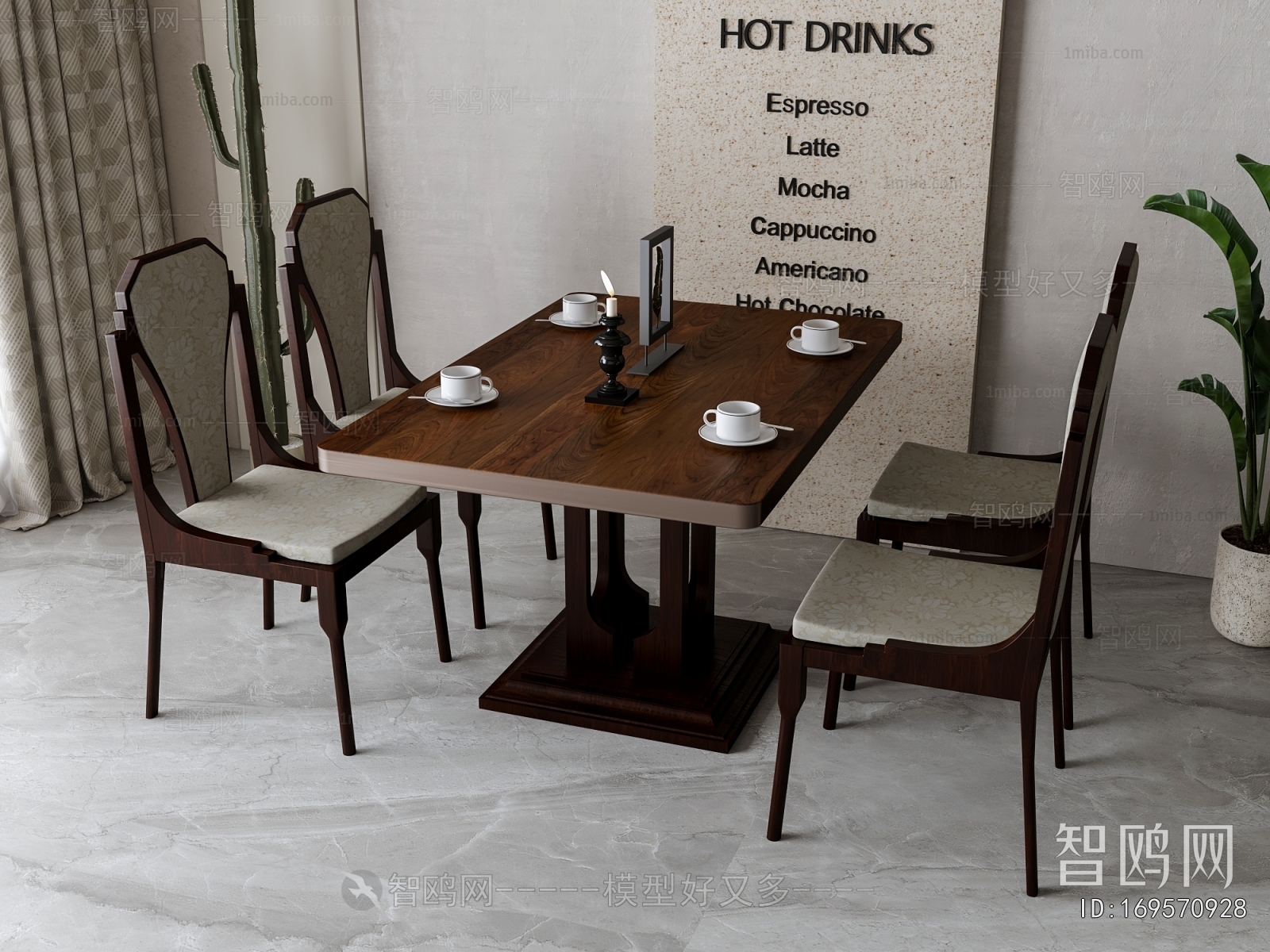American Style Dining Table And Chairs