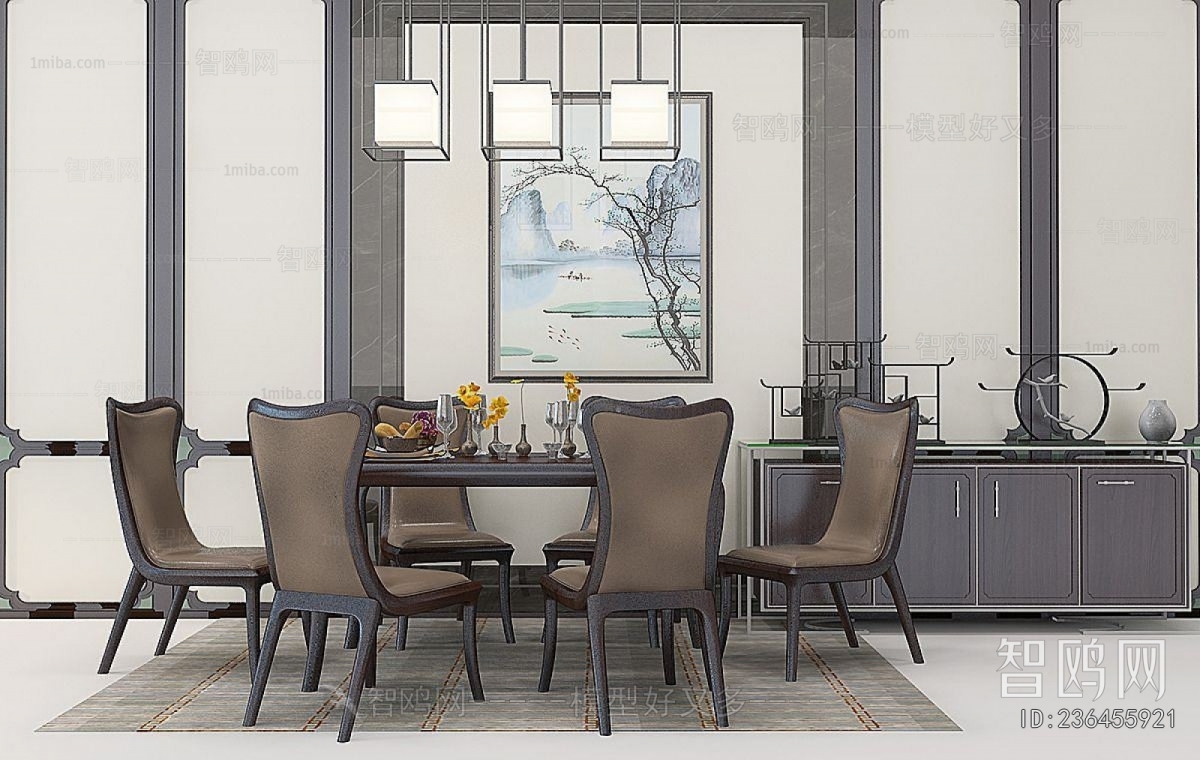New Chinese Style Dining Table And Chairs
