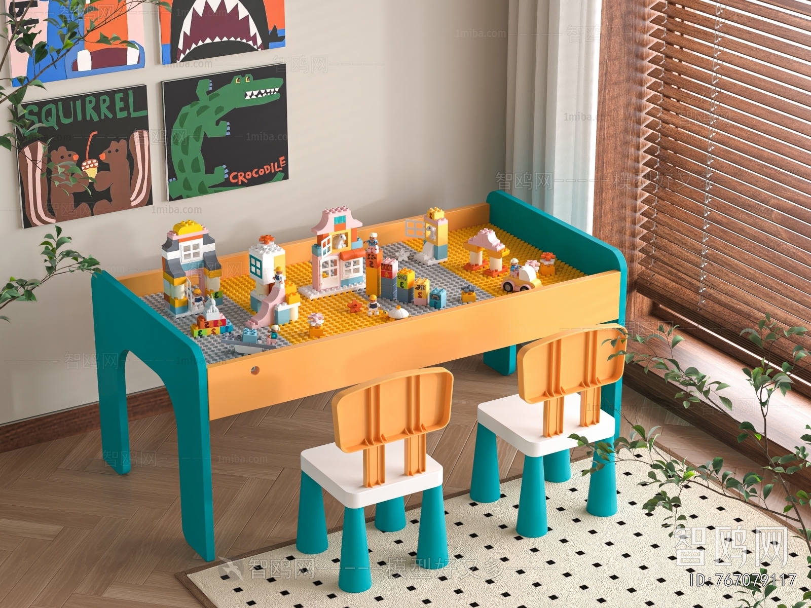 Modern Children's Table/chair
