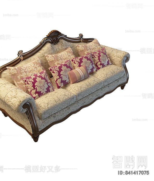 European Style Three-seat Sofa