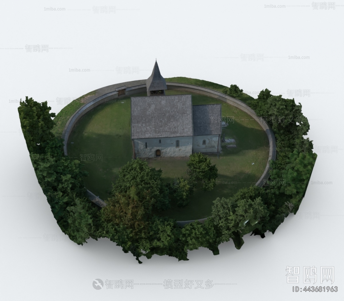 Modern Architectural Bird's-eye View Planning