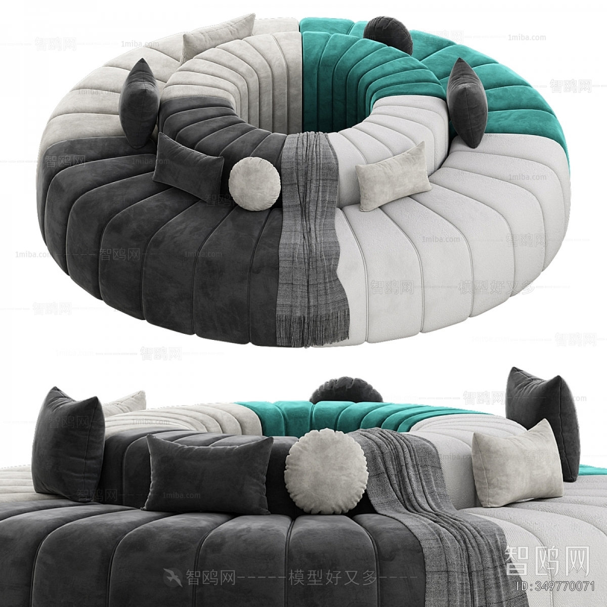 Modern Multi Person Sofa
