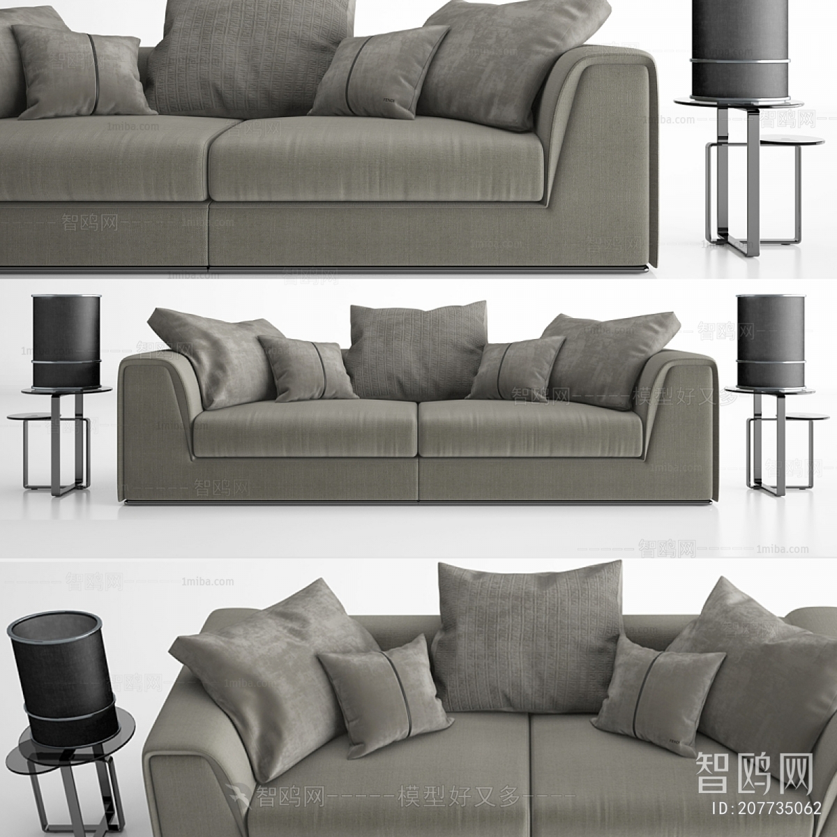 Modern Three-seat Sofa