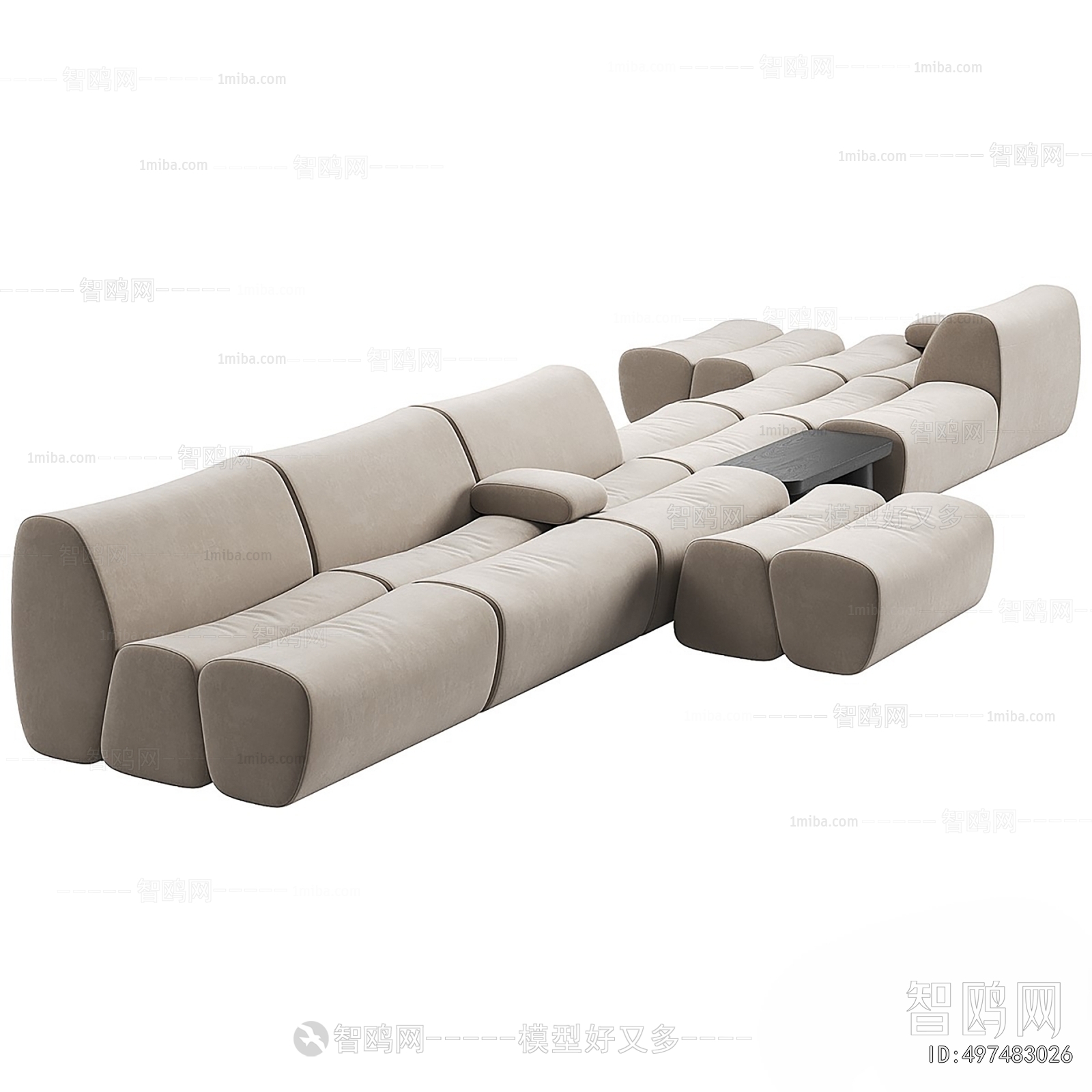 Modern Multi Person Sofa